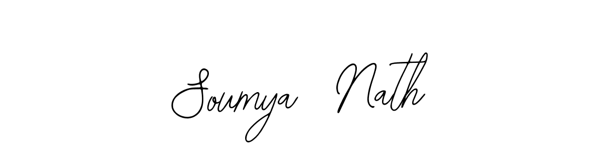 You should practise on your own different ways (Bearetta-2O07w) to write your name (Soumya  Nath) in signature. don't let someone else do it for you. Soumya  Nath signature style 12 images and pictures png
