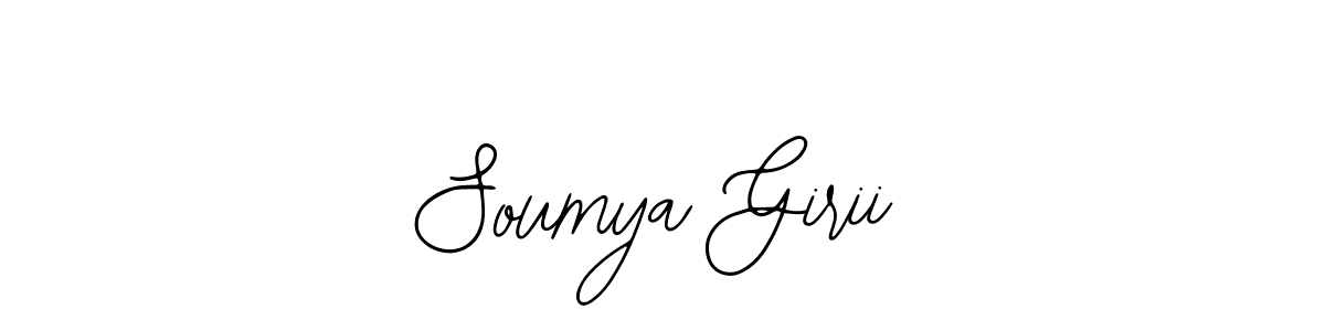 Design your own signature with our free online signature maker. With this signature software, you can create a handwritten (Bearetta-2O07w) signature for name Soumya Girii. Soumya Girii signature style 12 images and pictures png