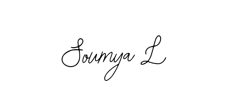 if you are searching for the best signature style for your name Soumya L. so please give up your signature search. here we have designed multiple signature styles  using Bearetta-2O07w. Soumya L signature style 12 images and pictures png