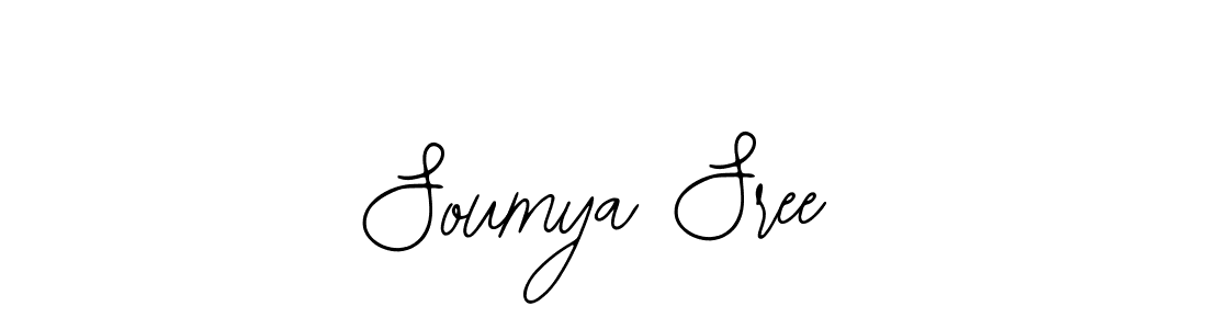 Use a signature maker to create a handwritten signature online. With this signature software, you can design (Bearetta-2O07w) your own signature for name Soumya Sree. Soumya Sree signature style 12 images and pictures png