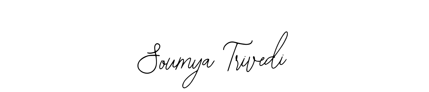 Soumya Trivedi stylish signature style. Best Handwritten Sign (Bearetta-2O07w) for my name. Handwritten Signature Collection Ideas for my name Soumya Trivedi. Soumya Trivedi signature style 12 images and pictures png