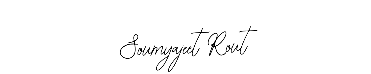 How to make Soumyajeet Rout name signature. Use Bearetta-2O07w style for creating short signs online. This is the latest handwritten sign. Soumyajeet Rout signature style 12 images and pictures png