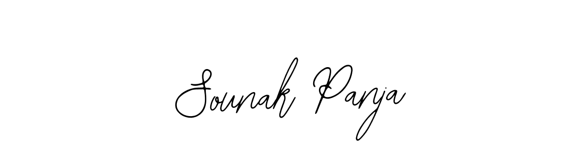 Bearetta-2O07w is a professional signature style that is perfect for those who want to add a touch of class to their signature. It is also a great choice for those who want to make their signature more unique. Get Sounak Panja name to fancy signature for free. Sounak Panja signature style 12 images and pictures png