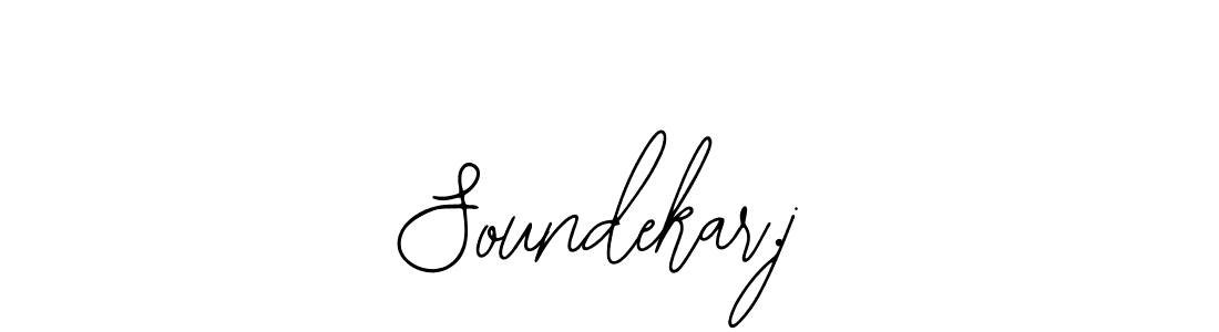 The best way (Bearetta-2O07w) to make a short signature is to pick only two or three words in your name. The name Soundekar.j include a total of six letters. For converting this name. Soundekar.j signature style 12 images and pictures png