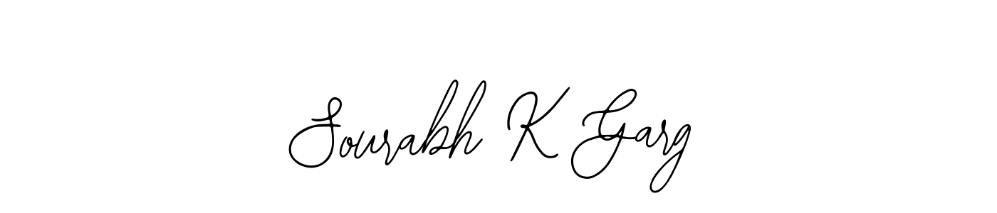 Bearetta-2O07w is a professional signature style that is perfect for those who want to add a touch of class to their signature. It is also a great choice for those who want to make their signature more unique. Get Sourabh K Garg name to fancy signature for free. Sourabh K Garg signature style 12 images and pictures png