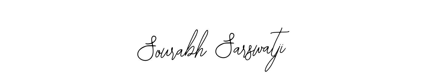 You should practise on your own different ways (Bearetta-2O07w) to write your name (Sourabh Sarswatji) in signature. don't let someone else do it for you. Sourabh Sarswatji signature style 12 images and pictures png