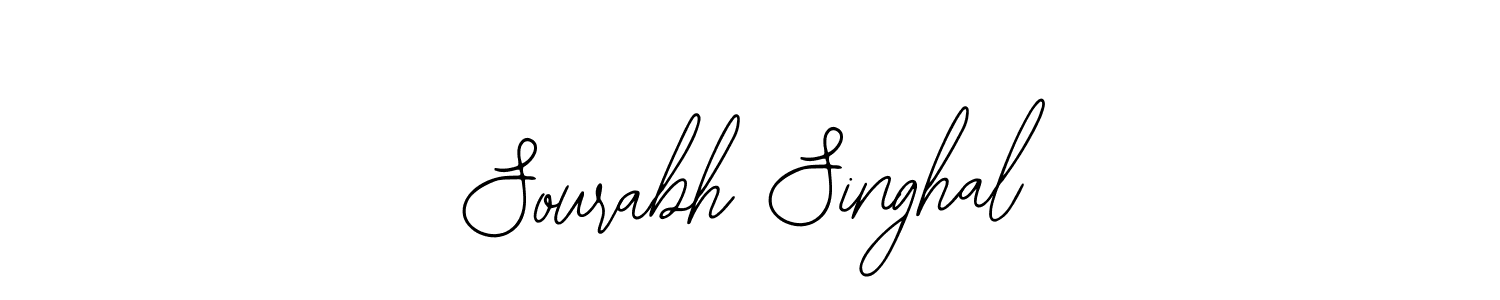 How to make Sourabh Singhal name signature. Use Bearetta-2O07w style for creating short signs online. This is the latest handwritten sign. Sourabh Singhal signature style 12 images and pictures png