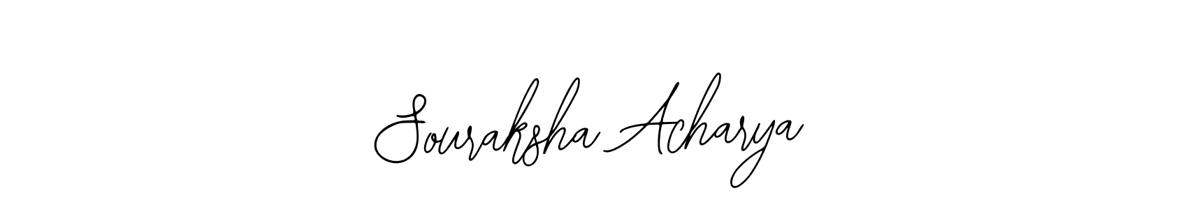 Use a signature maker to create a handwritten signature online. With this signature software, you can design (Bearetta-2O07w) your own signature for name Souraksha Acharya. Souraksha Acharya signature style 12 images and pictures png