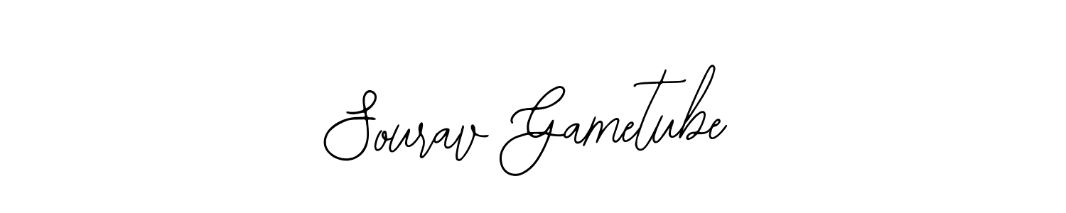 Make a beautiful signature design for name Sourav Gametube. With this signature (Bearetta-2O07w) style, you can create a handwritten signature for free. Sourav Gametube signature style 12 images and pictures png