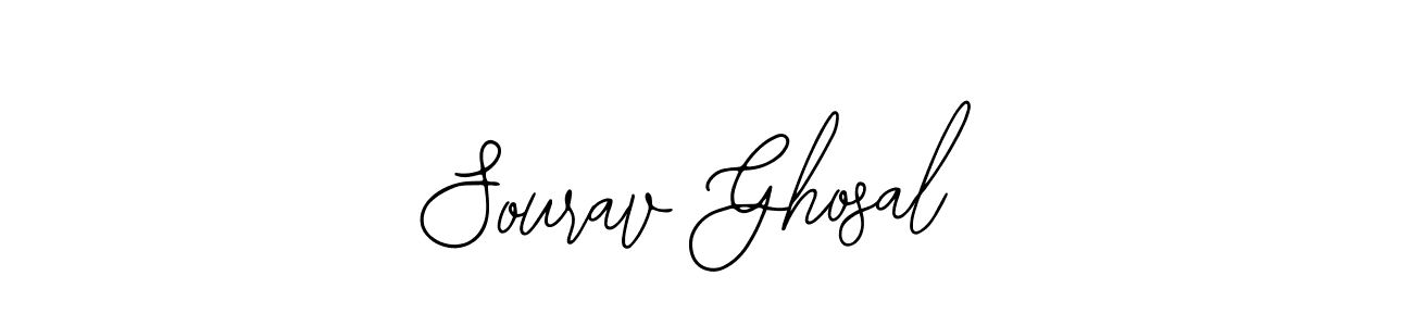 How to make Sourav Ghosal name signature. Use Bearetta-2O07w style for creating short signs online. This is the latest handwritten sign. Sourav Ghosal signature style 12 images and pictures png