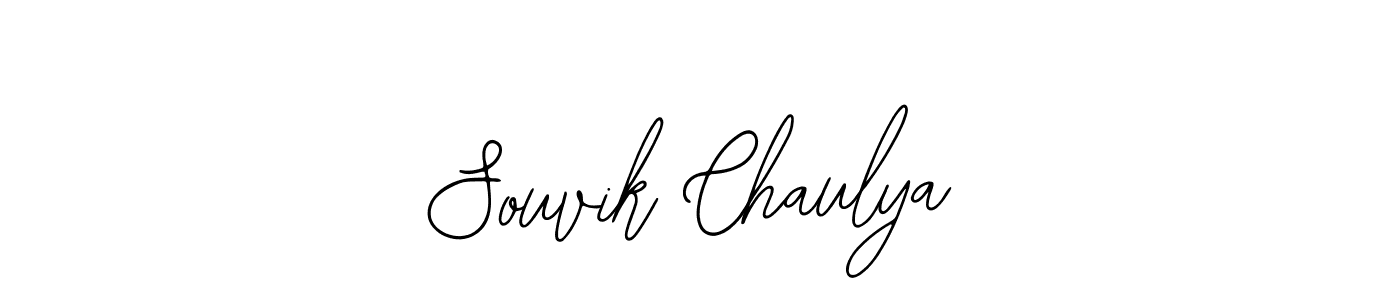 You should practise on your own different ways (Bearetta-2O07w) to write your name (Souvik Chaulya) in signature. don't let someone else do it for you. Souvik Chaulya signature style 12 images and pictures png