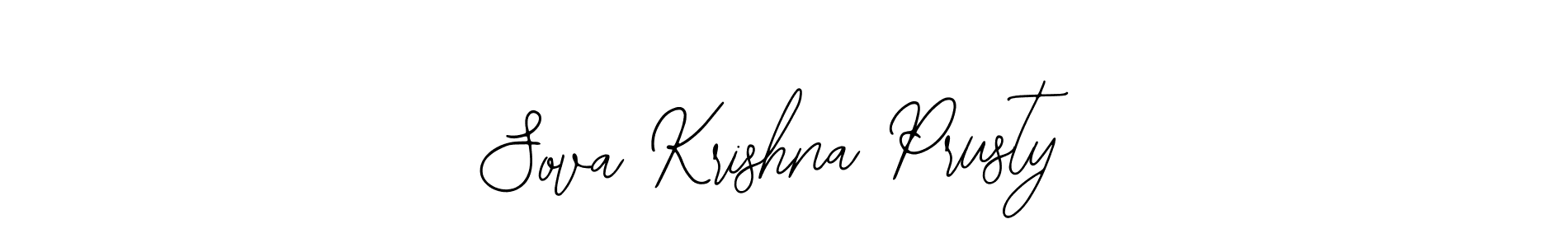 Make a short Sova Krishna Prusty signature style. Manage your documents anywhere anytime using Bearetta-2O07w. Create and add eSignatures, submit forms, share and send files easily. Sova Krishna Prusty signature style 12 images and pictures png