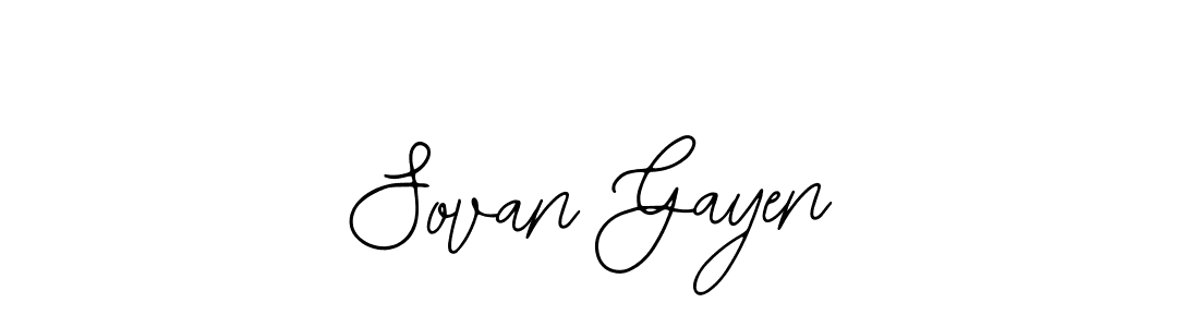 The best way (Bearetta-2O07w) to make a short signature is to pick only two or three words in your name. The name Sovan Gayen include a total of six letters. For converting this name. Sovan Gayen signature style 12 images and pictures png