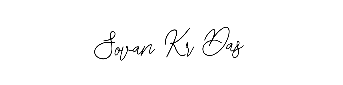 How to make Sovan Kr Das name signature. Use Bearetta-2O07w style for creating short signs online. This is the latest handwritten sign. Sovan Kr Das signature style 12 images and pictures png