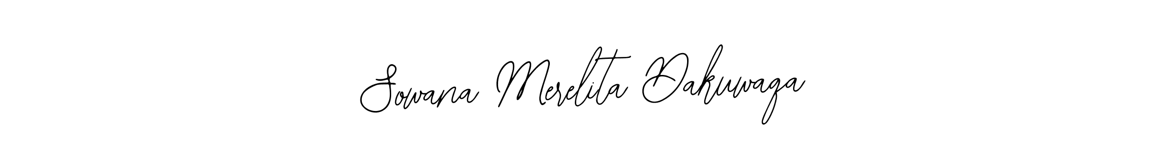 Make a beautiful signature design for name Sowana Merelita Dakuwaqa. Use this online signature maker to create a handwritten signature for free. Sowana Merelita Dakuwaqa signature style 12 images and pictures png