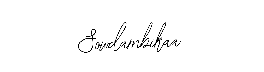 Make a beautiful signature design for name Sowdambikaa. With this signature (Bearetta-2O07w) style, you can create a handwritten signature for free. Sowdambikaa signature style 12 images and pictures png
