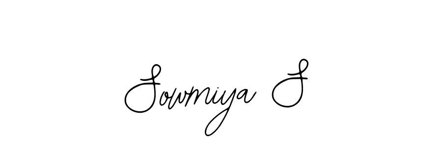 You should practise on your own different ways (Bearetta-2O07w) to write your name (Sowmiya S) in signature. don't let someone else do it for you. Sowmiya S signature style 12 images and pictures png