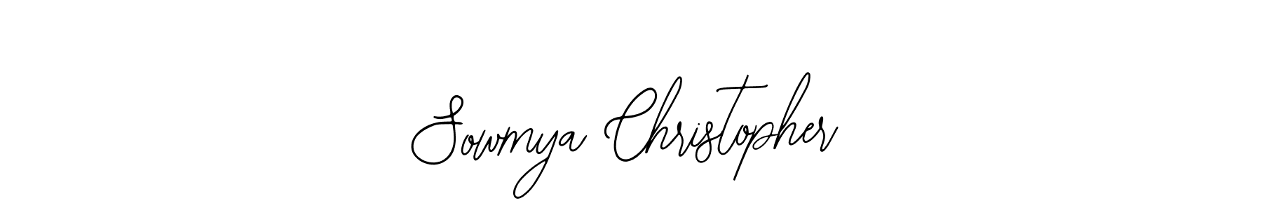 How to Draw Sowmya Christopher signature style? Bearetta-2O07w is a latest design signature styles for name Sowmya Christopher. Sowmya Christopher signature style 12 images and pictures png