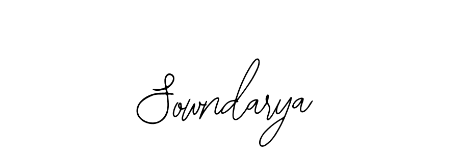 Also we have Sowndarya name is the best signature style. Create professional handwritten signature collection using Bearetta-2O07w autograph style. Sowndarya signature style 12 images and pictures png