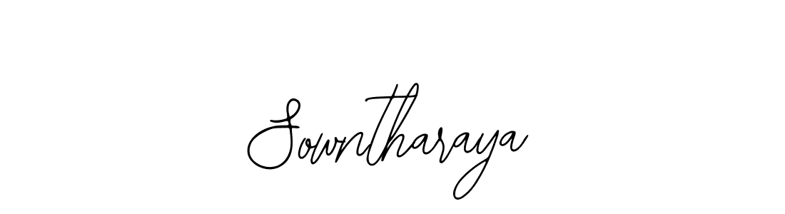 How to make Sowntharaya name signature. Use Bearetta-2O07w style for creating short signs online. This is the latest handwritten sign. Sowntharaya signature style 12 images and pictures png