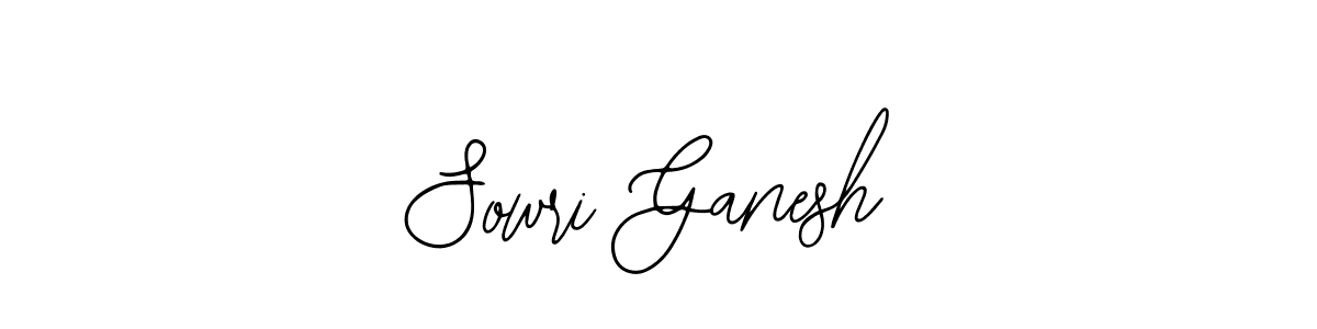 The best way (Bearetta-2O07w) to make a short signature is to pick only two or three words in your name. The name Sowri Ganesh include a total of six letters. For converting this name. Sowri Ganesh signature style 12 images and pictures png