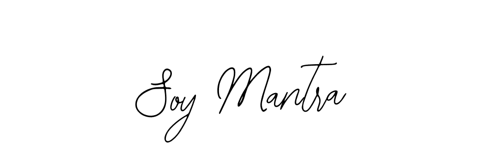 Use a signature maker to create a handwritten signature online. With this signature software, you can design (Bearetta-2O07w) your own signature for name Soy Mantra. Soy Mantra signature style 12 images and pictures png