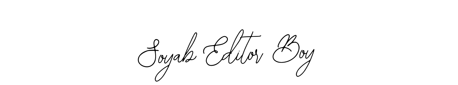 Similarly Bearetta-2O07w is the best handwritten signature design. Signature creator online .You can use it as an online autograph creator for name Soyab Editor Boy. Soyab Editor Boy signature style 12 images and pictures png