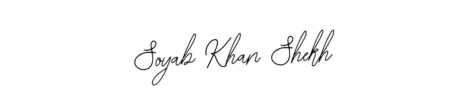 Bearetta-2O07w is a professional signature style that is perfect for those who want to add a touch of class to their signature. It is also a great choice for those who want to make their signature more unique. Get Soyab Khan Shekh name to fancy signature for free. Soyab Khan Shekh signature style 12 images and pictures png