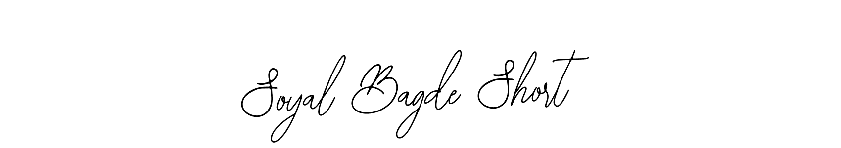 Make a beautiful signature design for name Soyal Bagde Short. With this signature (Bearetta-2O07w) style, you can create a handwritten signature for free. Soyal Bagde Short signature style 12 images and pictures png