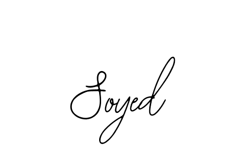 Use a signature maker to create a handwritten signature online. With this signature software, you can design (Bearetta-2O07w) your own signature for name Soyed. Soyed signature style 12 images and pictures png