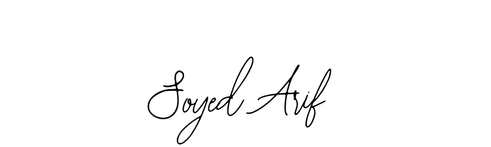 Soyed Arif stylish signature style. Best Handwritten Sign (Bearetta-2O07w) for my name. Handwritten Signature Collection Ideas for my name Soyed Arif. Soyed Arif signature style 12 images and pictures png