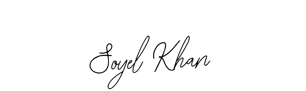 How to make Soyel Khan signature? Bearetta-2O07w is a professional autograph style. Create handwritten signature for Soyel Khan name. Soyel Khan signature style 12 images and pictures png