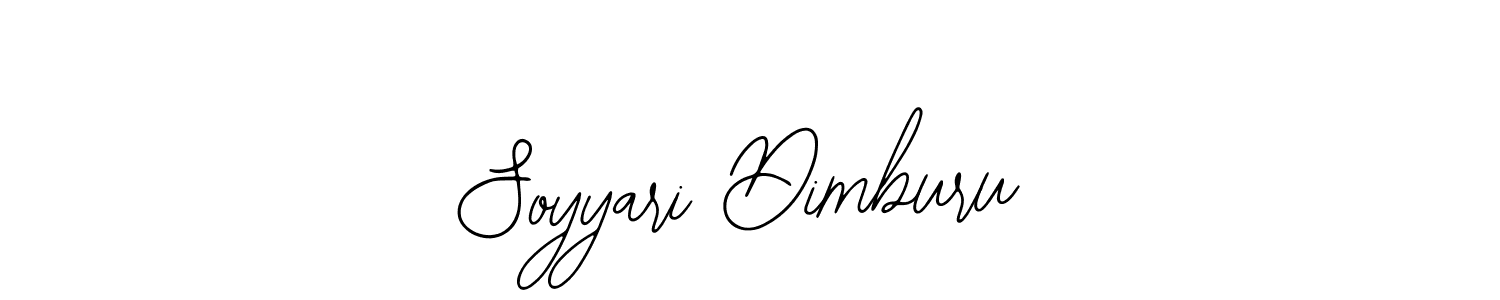 Make a beautiful signature design for name Soyyari Dimburu. Use this online signature maker to create a handwritten signature for free. Soyyari Dimburu signature style 12 images and pictures png