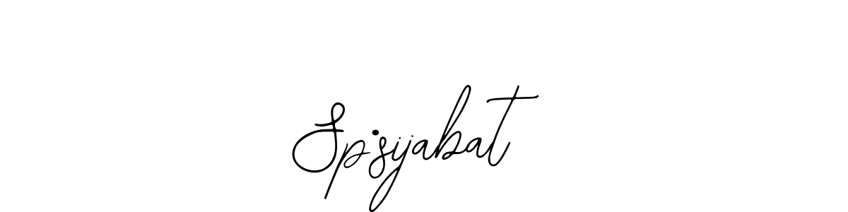 Create a beautiful signature design for name Sp•sijabat. With this signature (Bearetta-2O07w) fonts, you can make a handwritten signature for free. Sp•sijabat signature style 12 images and pictures png