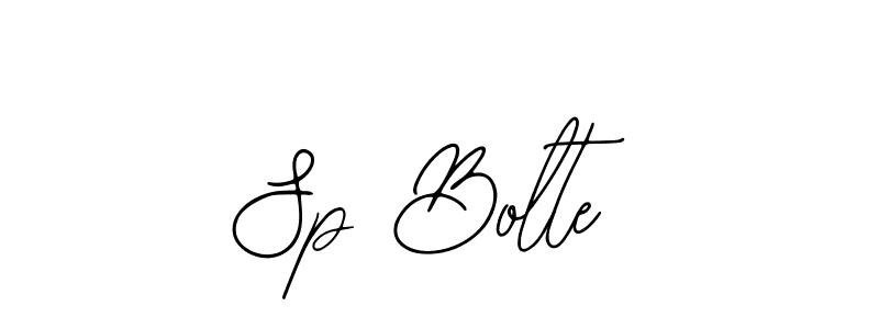 Design your own signature with our free online signature maker. With this signature software, you can create a handwritten (Bearetta-2O07w) signature for name Sp Bolte. Sp Bolte signature style 12 images and pictures png