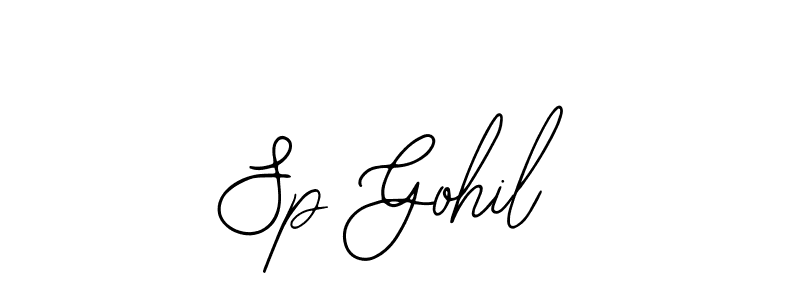 Use a signature maker to create a handwritten signature online. With this signature software, you can design (Bearetta-2O07w) your own signature for name Sp Gohil. Sp Gohil signature style 12 images and pictures png