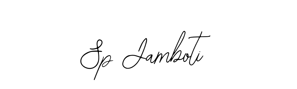 Use a signature maker to create a handwritten signature online. With this signature software, you can design (Bearetta-2O07w) your own signature for name Sp Jamboti. Sp Jamboti signature style 12 images and pictures png