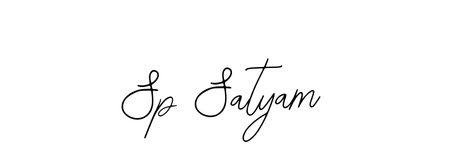 Use a signature maker to create a handwritten signature online. With this signature software, you can design (Bearetta-2O07w) your own signature for name Sp Satyam. Sp Satyam signature style 12 images and pictures png