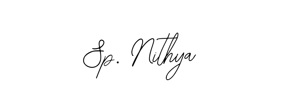 if you are searching for the best signature style for your name Sp. Nithya. so please give up your signature search. here we have designed multiple signature styles  using Bearetta-2O07w. Sp. Nithya signature style 12 images and pictures png