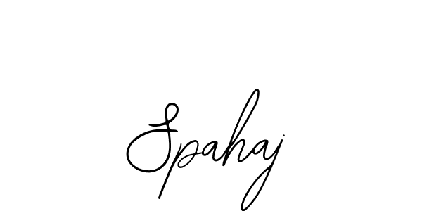 You should practise on your own different ways (Bearetta-2O07w) to write your name (Spahaj) in signature. don't let someone else do it for you. Spahaj signature style 12 images and pictures png