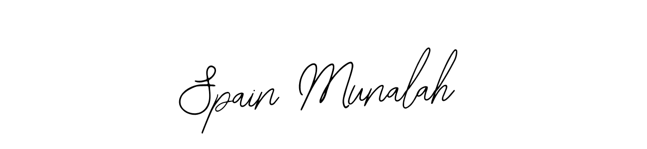 Bearetta-2O07w is a professional signature style that is perfect for those who want to add a touch of class to their signature. It is also a great choice for those who want to make their signature more unique. Get Spain Munalah name to fancy signature for free. Spain Munalah signature style 12 images and pictures png