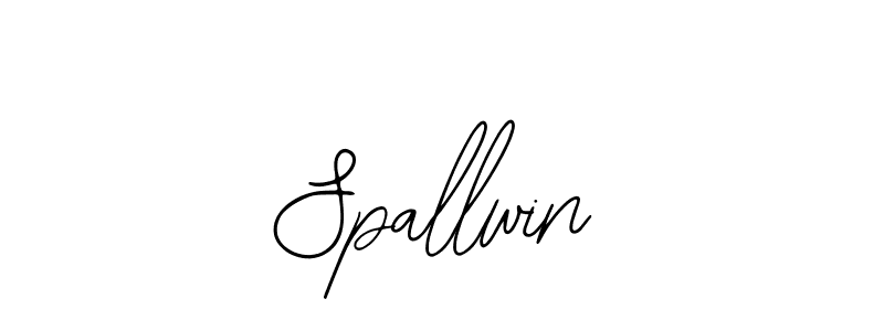 How to make Spallwin signature? Bearetta-2O07w is a professional autograph style. Create handwritten signature for Spallwin name. Spallwin signature style 12 images and pictures png