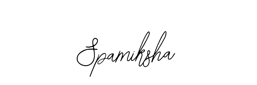 Similarly Bearetta-2O07w is the best handwritten signature design. Signature creator online .You can use it as an online autograph creator for name Spamiksha. Spamiksha signature style 12 images and pictures png