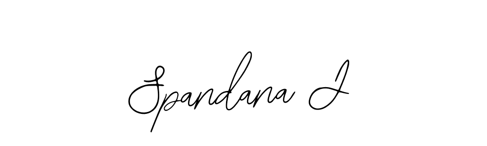 How to make Spandana J signature? Bearetta-2O07w is a professional autograph style. Create handwritten signature for Spandana J name. Spandana J signature style 12 images and pictures png