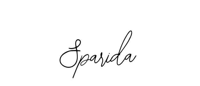 You should practise on your own different ways (Bearetta-2O07w) to write your name (Sparida) in signature. don't let someone else do it for you. Sparida signature style 12 images and pictures png