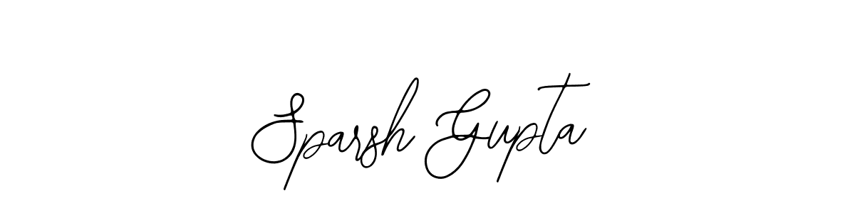 How to make Sparsh Gupta name signature. Use Bearetta-2O07w style for creating short signs online. This is the latest handwritten sign. Sparsh Gupta signature style 12 images and pictures png