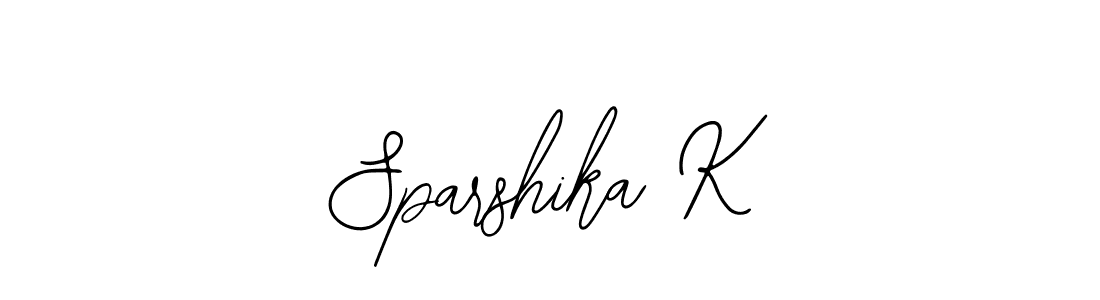 Make a beautiful signature design for name Sparshika K. Use this online signature maker to create a handwritten signature for free. Sparshika K signature style 12 images and pictures png