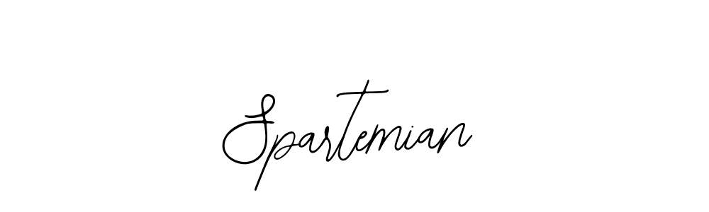 How to make Spartemian name signature. Use Bearetta-2O07w style for creating short signs online. This is the latest handwritten sign. Spartemian signature style 12 images and pictures png