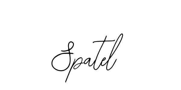 How to make Spatel signature? Bearetta-2O07w is a professional autograph style. Create handwritten signature for Spatel name. Spatel signature style 12 images and pictures png