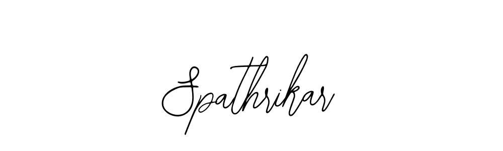 It looks lik you need a new signature style for name Spathrikar. Design unique handwritten (Bearetta-2O07w) signature with our free signature maker in just a few clicks. Spathrikar signature style 12 images and pictures png